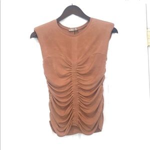 NEW ZARA Collection Champagne Blouse Sz M